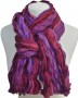 Damenschal Knitterschal Crashschal Schal violett braun rosa Damen